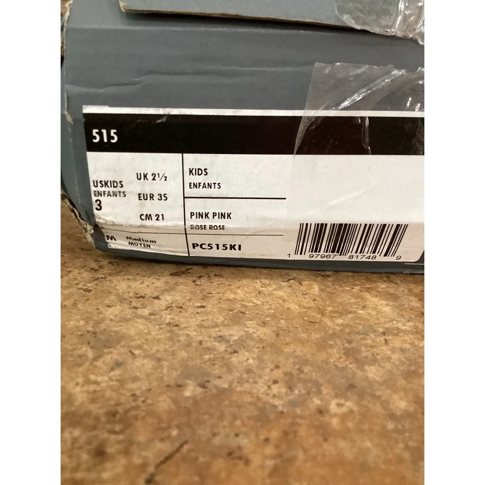 New Balance 515 Kids Sneakers Pink Rose Low Top Shoes PC515KI Size 3